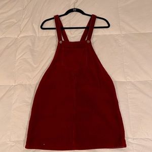 Maroon Overall Dress